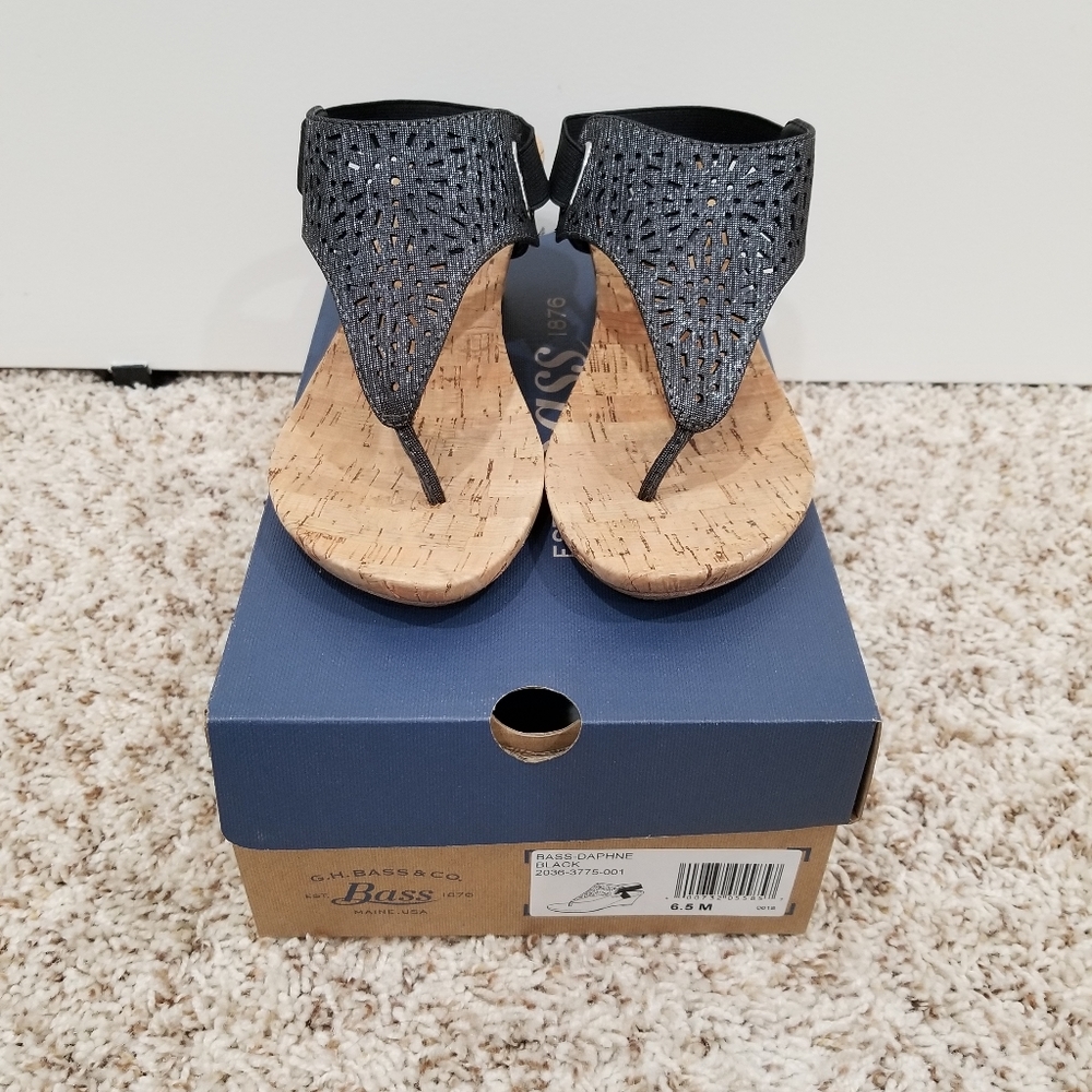 Bass Cork Wedge Sandals